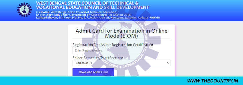 How to check WBSCTE Admit Card