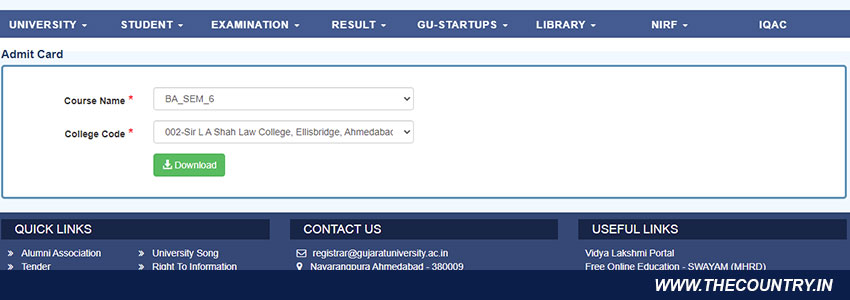 How to Download Gujarat University Call Letter