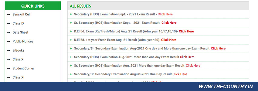 How to check HBSE Result