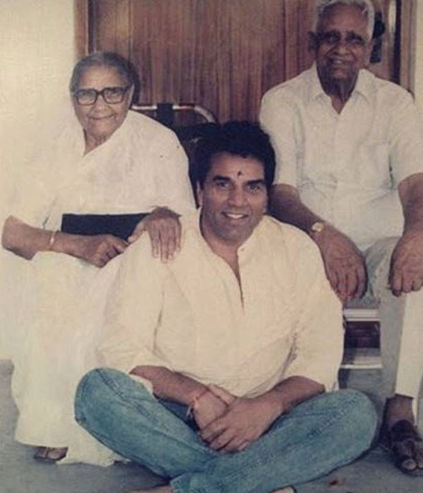Dharmendra with his Father & Mother