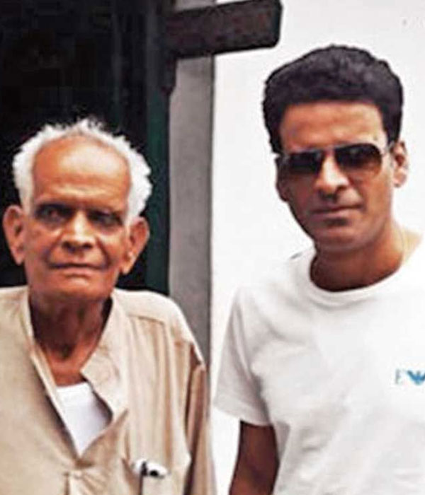 Manoj Bajpayee with his Father (Radhakant Bajpai)