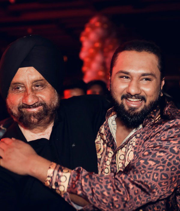 Yo Yo Honey Singh with his Father (Sardaar Sarabjit Singh)