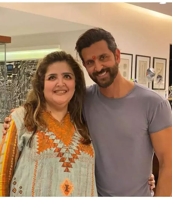 Hrithik Roshan with his Sister