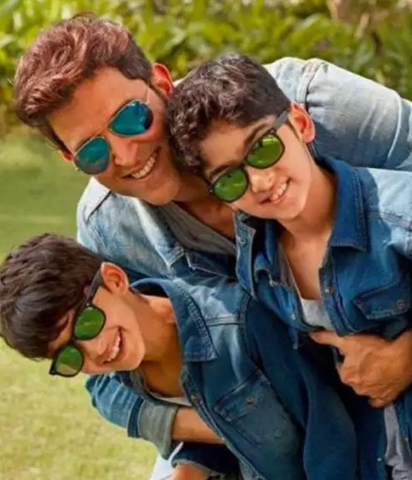 Hrithik Roshan with his Sons
