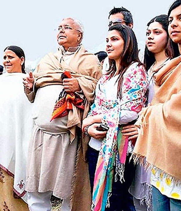 Lalu Prasad Yadav with his Wife & Daughters