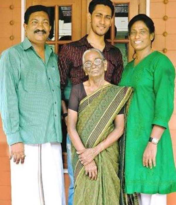 P. T. Usha Family Picture