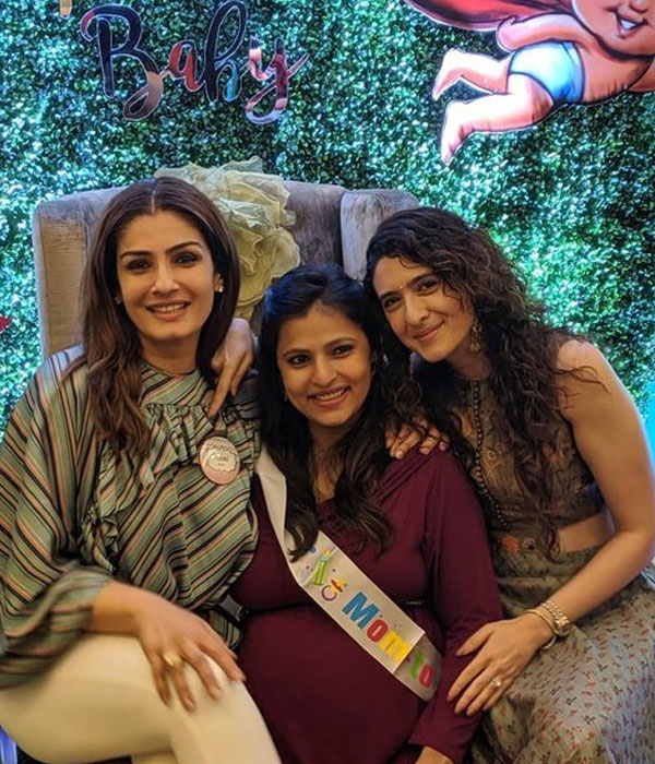 Raveena Tandon with her Adopted Daughters