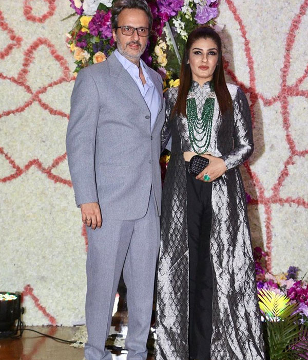 Raveena Tandon with his Husband (Anil Thadani)