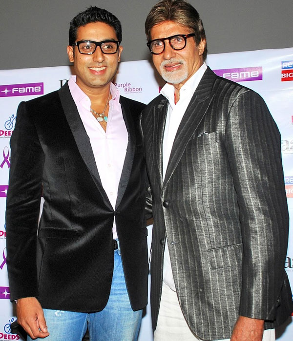 Amitabh Bachchan with his Son (Abhishek Bachchan)