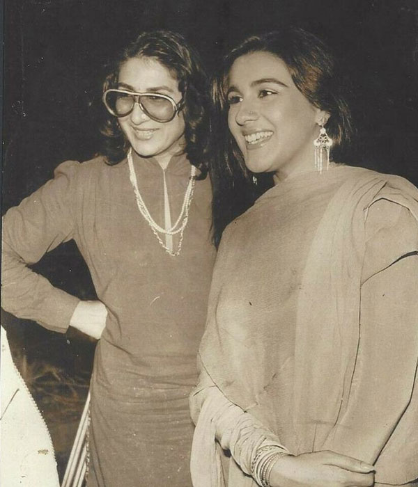 Amrita Singh with her Mother (Rukhsana Sultana)