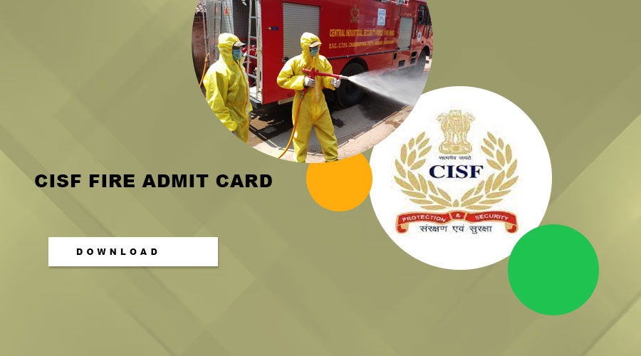 CISF-Fire-Admit-Card