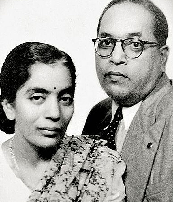 Dr. Bhimrao Ramji Ambedkar With is Wife Picture