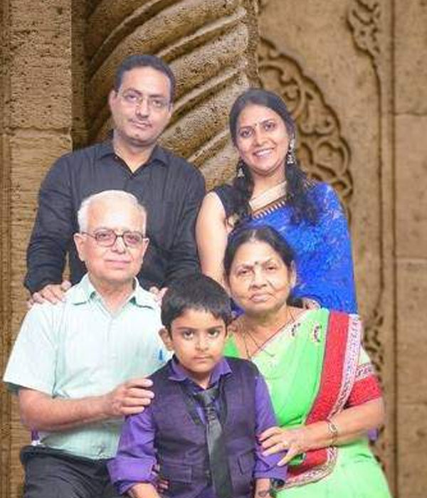 Dr. Vikas Divyakirti Family Picture