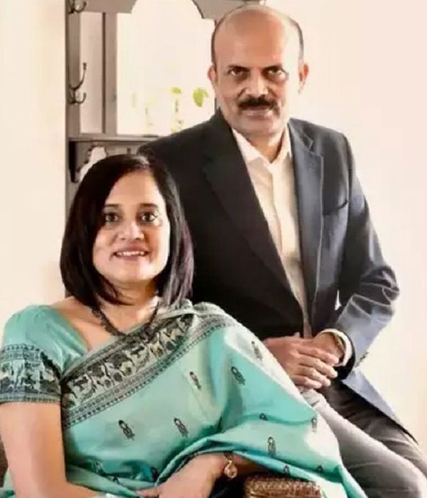 Jaya Verma Sinha with her Husband (Neeraj Sinha)