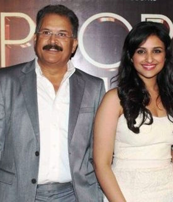 Parineeti Chopra With his Father Picture