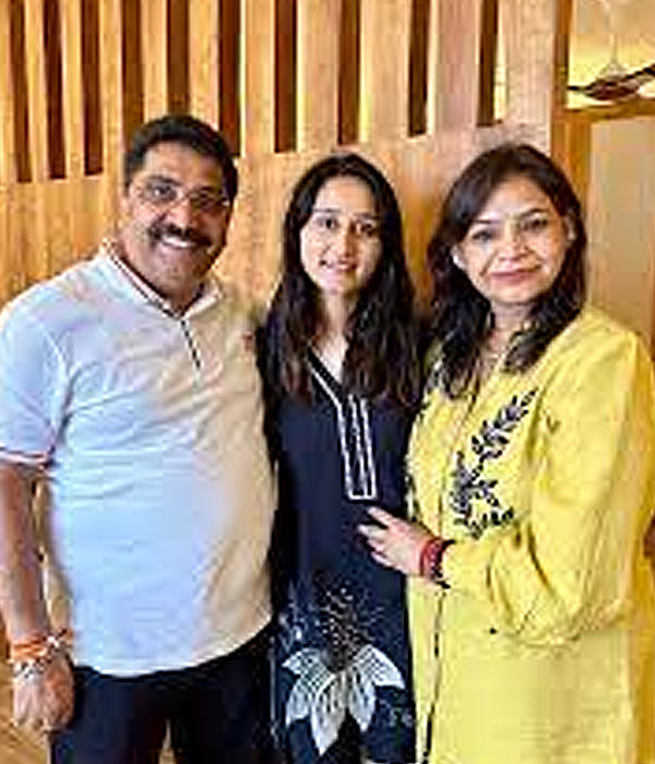 Sandeepika Sharma With her Family Picture