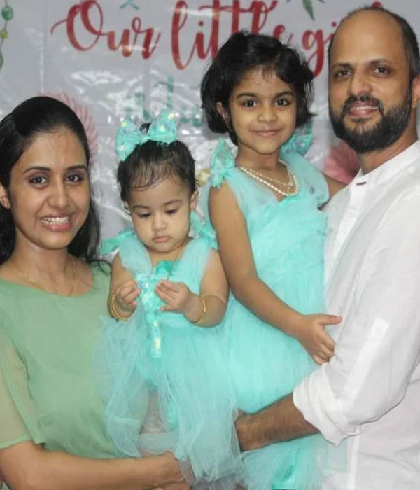 Jude Anthany Joseph With his Children Picture