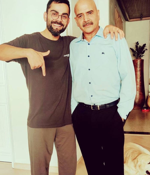 Virat Kohli With his Father Picture