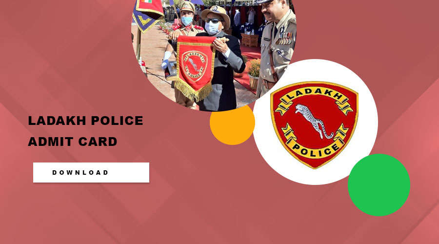 ladakh police admit card