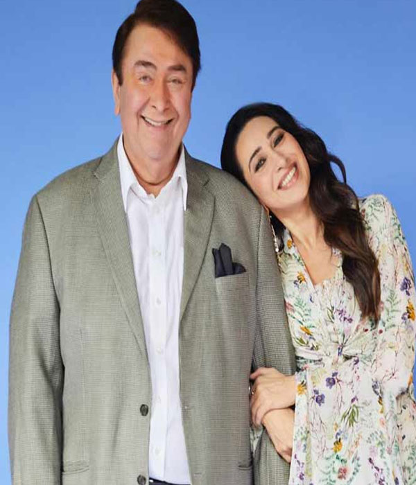 Karishma Kapoor With her Father Picture