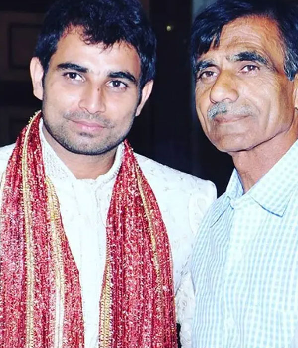 Mohammed Shami With his Father Picture
