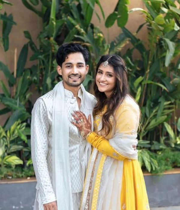 Krishna Bhatt With his Girlfriend Picture