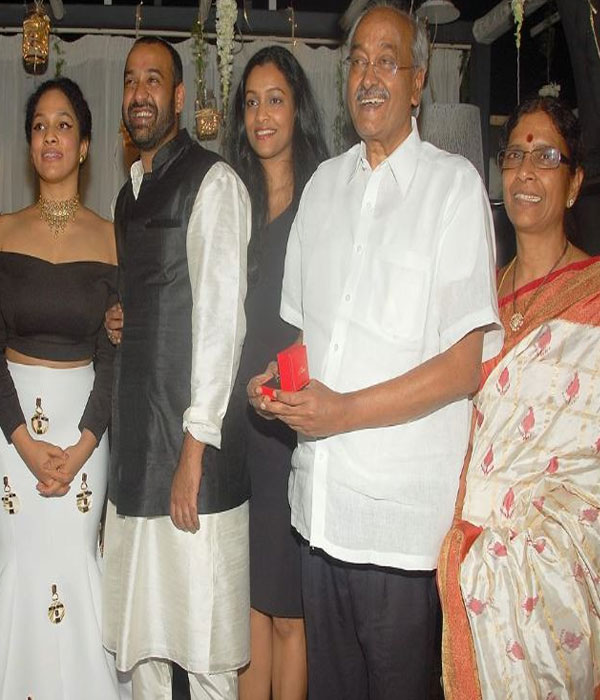 Madhu Mantena With his Family Picture