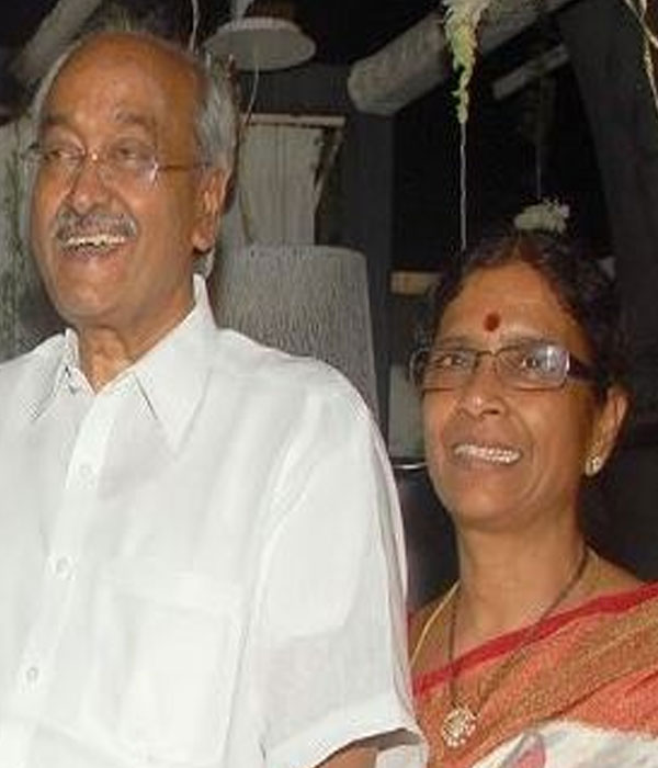 Madhu Mantena With his Parents Picture