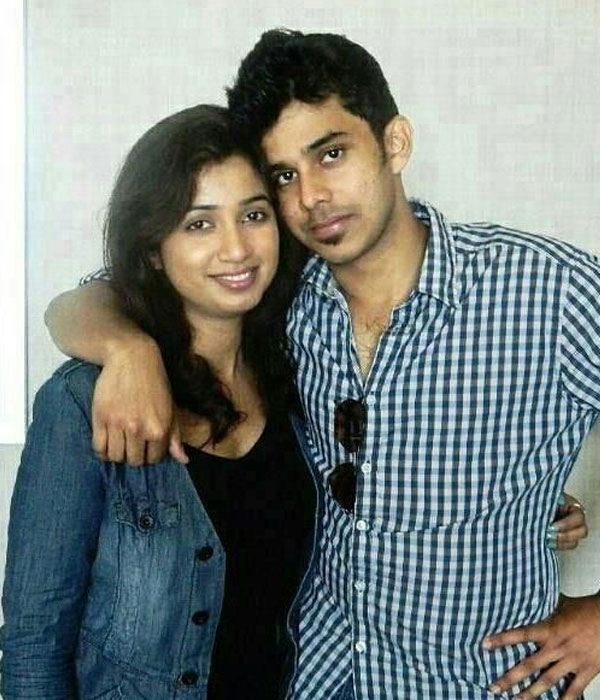 Shreya Ghoshal With her Brother Picture